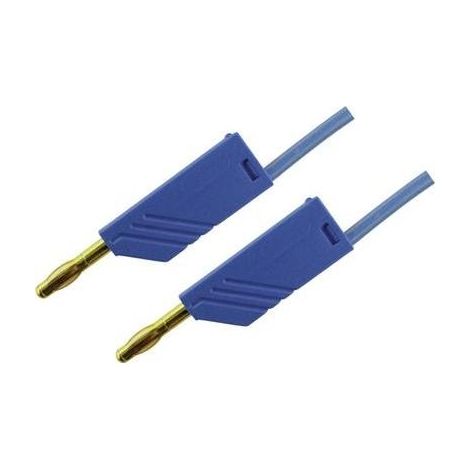 SKS Hirschmann MLN 150/2,5 BL Cavo di misura [Spina a banana 4 mm - Spina a banana 4 mm] 1.50 m Blu 1 pz.