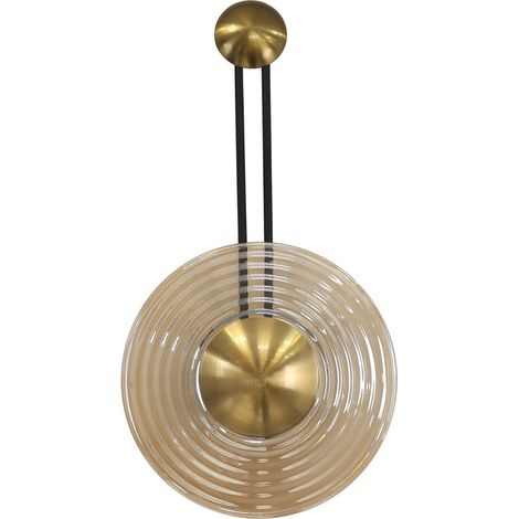 Applique murale verre ambré dorée LED CCT 8W Bell IP20 (1/5)
