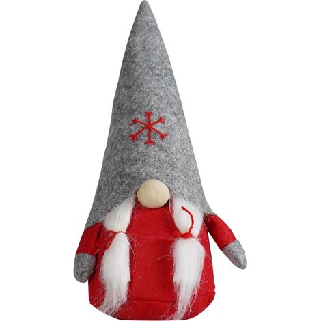 Leprecauno decorativo con cappello di Natale in feltro, 25 cm (1/2)