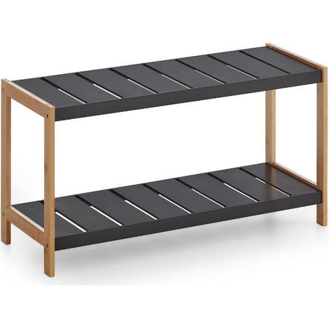 Karin Schuhschrank 1 Regalboden schwarz, Bambus.