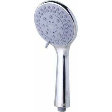 Hochdruck-Handbrause mit 5 Strahlarten, kraftvollem Duschstrahl, Regenduschkopf, Spa-Massagefunktion, abnehmbarer Handbrausekopf, Chrom-Finish