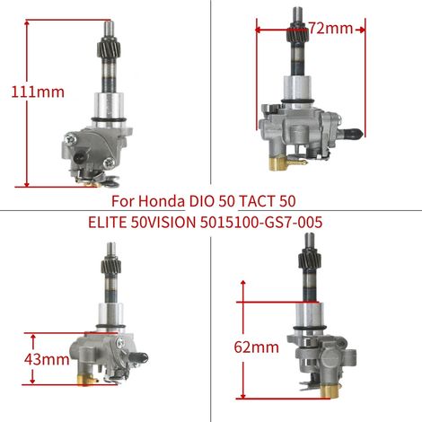 Fuel pump DIO50, TACT50, ELITE 50, VISION 50-15100-GS7-005, oil pump (1/4)