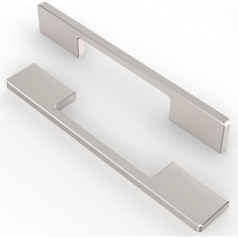 10 pièces Sculpture poignées, Nickel brossé espacement des trous de 192 mm, poignées de meubles, poignées de placard, poignées de cuisine, poignées, poignées de tiroir de meubles (1/5)