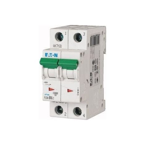 Eaton Leitungsschutzschalter C 6A 440V weiß PLSM-C6/2-MW