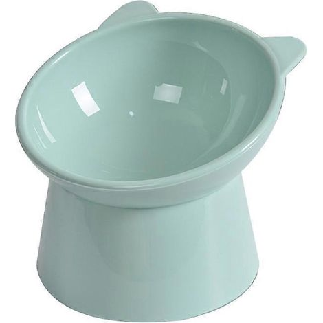 Support surélevé incliné pour gamelle de chat, protégeant le cou et prévenant les vomissements (45 cm). (1/4)