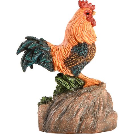 Coq chantant 11cm Décoration résine (1/5)
