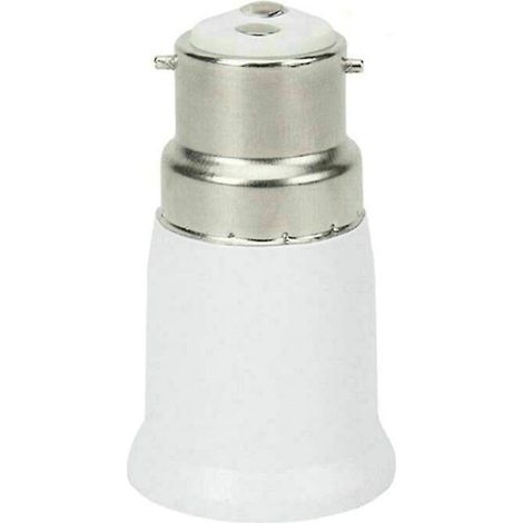 Hmwy-bc B22 To Es E27 Adaptor Bayonet Cap Edison Screw Light Bulb Converter (1/2)