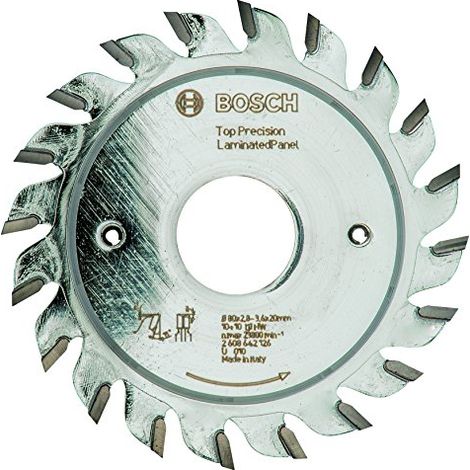 Bosch lama pre-taglio Top Precision Best per pannelli laminati, 80 x 20 x 2,8 - 3,6 mm -2608642126 (1/3)