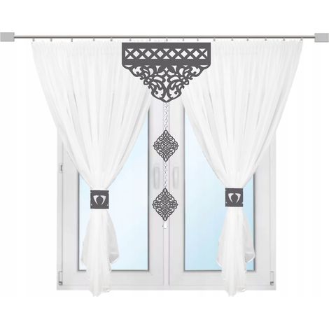 Tenda moderna K18 per soggiorno e camera da letto, tenda AŻUR Glamour 300x150