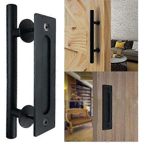 Ensemble de poignées pour portes coulissantes en bois (1/5)
