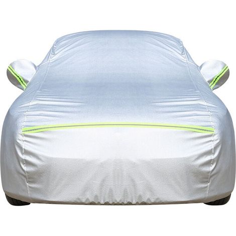 Bâche Voiture Exterieur Housse de Protection Oxford Couverture Imperméable Auto, Ouverte Latérale pour Cabine, Doublure en Coton Respirant, Anti UV Neige Poussière (490x185x150cm)-LIAIKI (1/5)