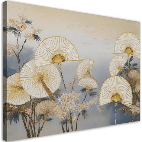 Quadro su tela, Ventaglio giapponese Astratto - 60x40 (1/5)