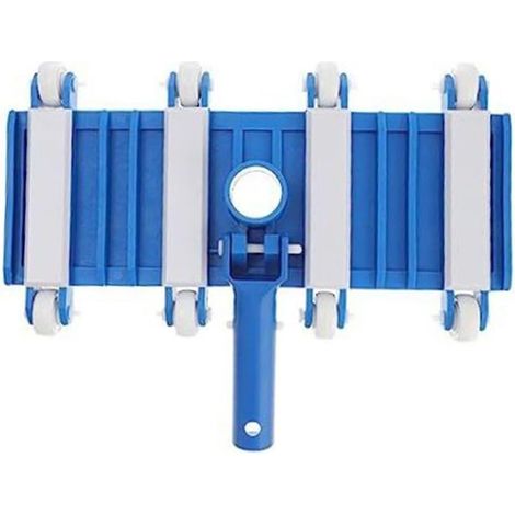 Tête d'aspirateur de piscine de 35,6 cm avec brosses latérales, nettoyeur flexible lesté pour piscines enterrées en béton, compatible avec poteau standard de 3,2 cm et tuyau de 3,8 cm (1/5)