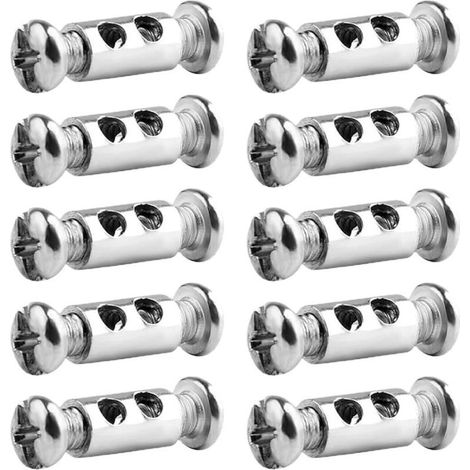 10 pcs Serre à Capuchon pour câbles de 1 à 2mm, Pinces à Double Extrémité en Fil d'Acier pour rapidement et facilement vos Câbles, pour la fixation de câbles métalliques et de cordes à linge (1/5)