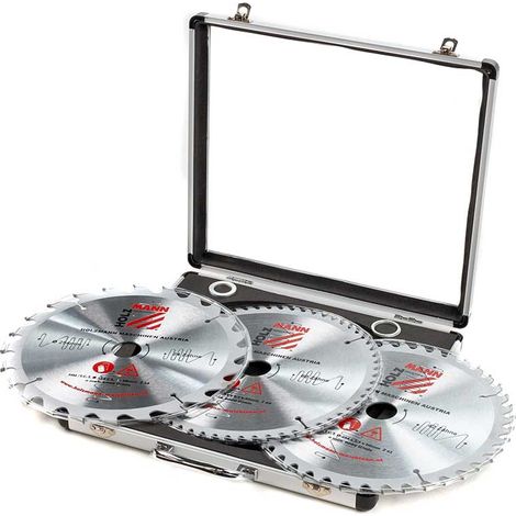 Set 3 lame circolari widia hm x legno 254 z54-z42-z60 Holzmann