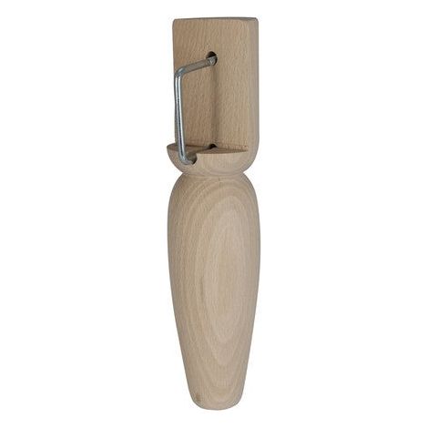 Pie De Cama Fijo Cónico/Somier De Lamas Haya Cruda Blanco/Beige, 23 Cm Cime
