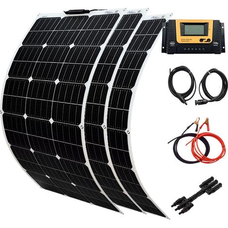 Panneau Solaire, Haute Efficacité, Design Flexible, Kit de panneau solaire 300W (1/2)