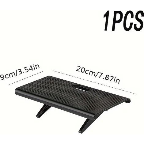 (M-1PCS) Étagère supérieure réglable pour écran TV, moniteur d'ordinateur, support de rangement pour écran de bureau, boîtier multimédia, étagère pour routeur, organisateur de maison (1/5)