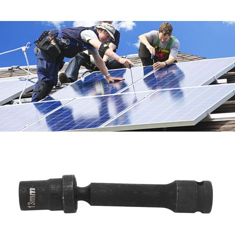 Douille universelle 13 mm, tête de douille de clé électrique étendue intégrée H13 (spécialement conçue pour les centrales photovoltaïques) (1/5)