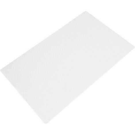 Lot de 4 tapis de réfrigérateur en silicone - Tapis de congélateur antibactérien - Tapis de réfrigérateur DIY - Découpable - En silicone - Tapis de tiroir antidérapant - Blanc (1/5)