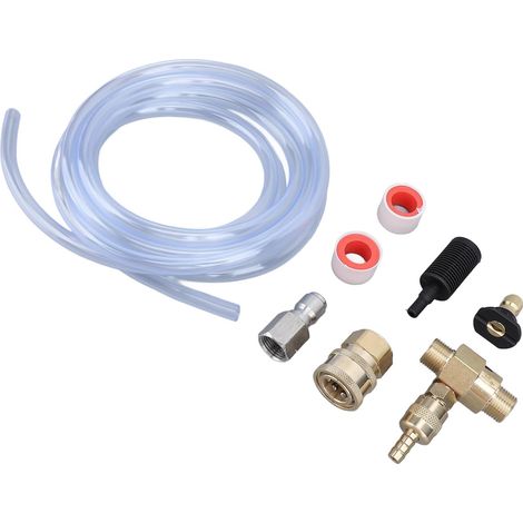 Kit D'injecteur de Produits Chimiques pour Nettoyeur Haute Pression, Valve Réglable 4000PSI pour Le Nettoyage du Jardin, Ensemble de Tuyaux en Plastique de 9,8 Pieds (1/5)