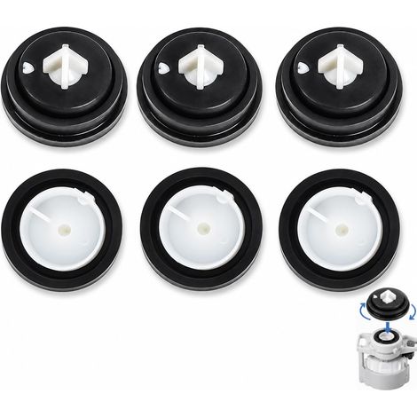 6 PCS Rondelles de Joint Chasse d'Eau WC, Membrane Étanchéité Réservoir Toilette, Kit Réparation Chasse Eau, Joint Flotteur WC Anti Fuite, Économie Eau Compatible Universel Durable (1/5)