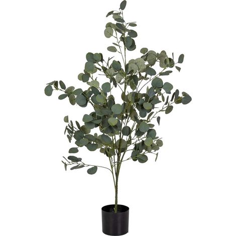 Eucalipto verde artificial decorativo  con 329 hojas, 45x45x120h cm