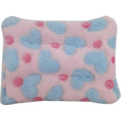 Nid douillet en coton pour hamster, remplissage de maison, tapis de lit doux et chaud pour l'hiver, rose, taille S.