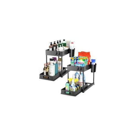 Mueble de almacenamiento deslizante de cartón grande y resistente para debajo del fregadero - Crezuo