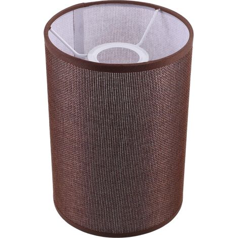 Abat-jour décoratif rond E27, style minimaliste, convenant aux lampes de table et aux lampadaires de chambres, salons et bureaux. Dimensions : 14 x 14 x 20 cm (1/5)