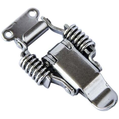 4 Pièces Loquet de Serrage en Acier Inoxydable Loquet de Boîte de Verrouillage à Levier Fermeture à Levier Moraillon de Porte Loquet à Bascule Fermoir à Ressort Loquet a Bascule(67.223.6mm) (1/3)