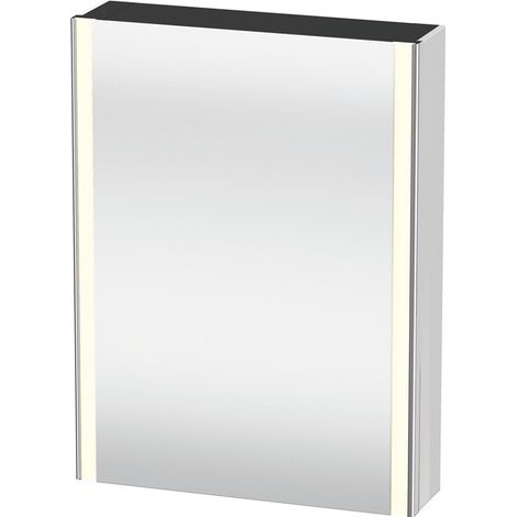 Armadio a specchio XSQUARE 600x800x156mm 27 W con porta opaca s-matt