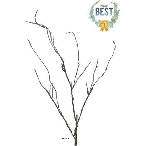 Branche de bois artificielle, 3 ramures, H 95 cm - BEST (1/4)
