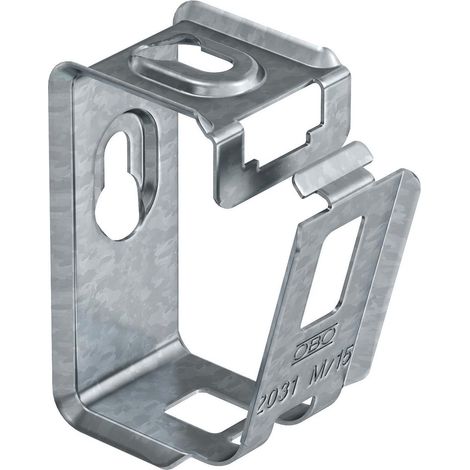 OBO Bettermann Soporte colector Grip 15x NYM3x1,5 acero cincado en banda, 2207028