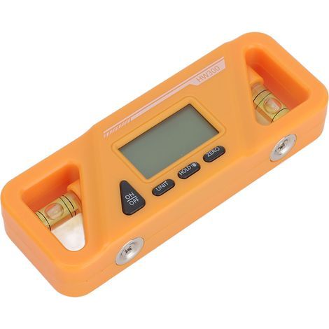 Inclinomètre numérique en plastique ABS, jauge de mesure d'angle de niveau de Base magnétique pour le traitement du bois, réparation de voiture blanc (1/5)