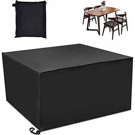 Bâche de protection imperméable et anti-poussière pour jardin, mobilier de jardin en polyester pour salon et terrasse - Noir (140120100cm) (1/5)