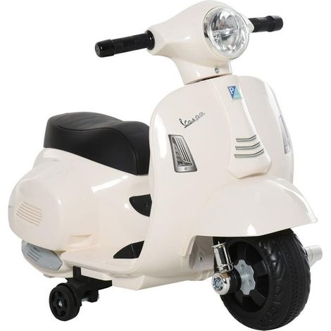 MOTO ELETTRICA VESPA PER BAMBINI 18-36 MESI BIANCA (1/5)