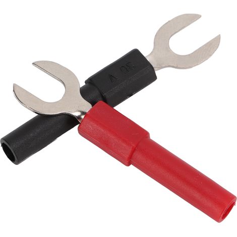 10 pièces connecteurs fourche spade en laiton avec isolation PVC, type Y 6mm et type U 4mm, pour prises banane jusqu'à 10A