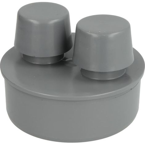 airfit évent de ventilation pour tuyau DN 110 pour canalisation d'évacuation, en PP, gris