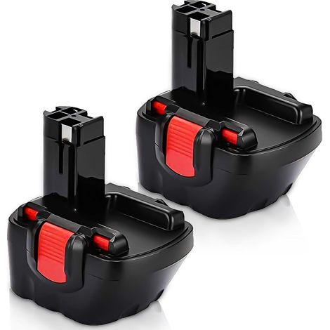 2Packs 12V 3600mAh NI-MH Batterie de Remplacement BAT043 pour Bosch Batterie BAT045 BAT139 BAT120 2607335709 2607335274 2607335542 2607335526 GSR 12-2 12VE-2 PSR 12 22612 32612 213VE12SB (1/5)