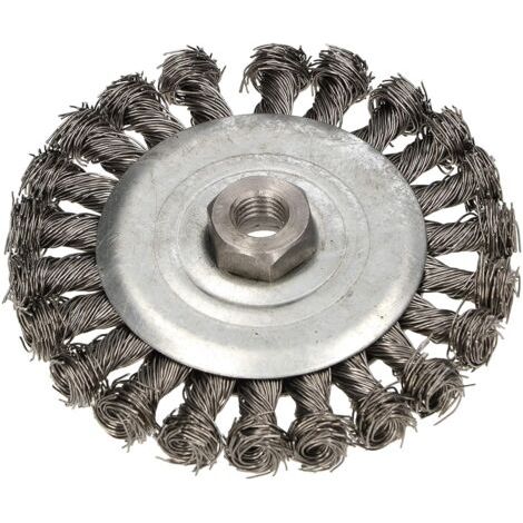 Brosse circulaire 125 mm avec filetage M14 pour meuleuse d'angle.-NANOTEH (1/5)
