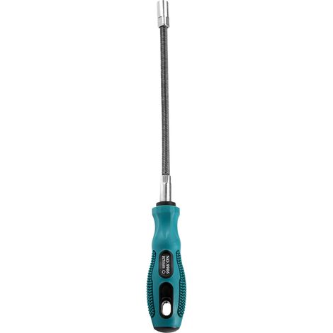 1 - Douille Flexible - Tournevis Hexagonal - Outil Manuel 7mm - Accès Zones Étroites - Noir Et Vert - 31cm