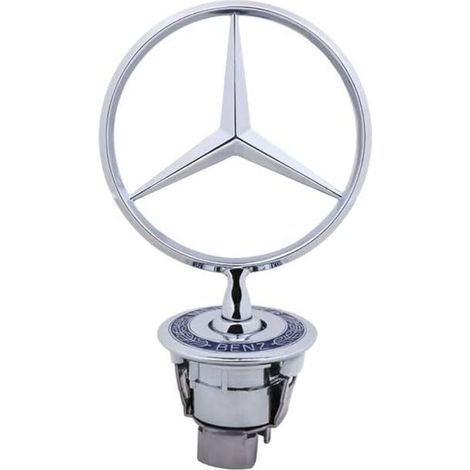 Convient pour Mercedes-Benz tête de blé carrée marque couverture d'avion carréeW124 W202 W203 W208 W210/44mm (1/4)