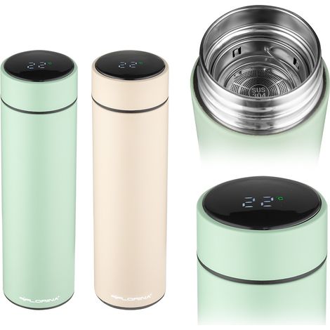 Thermos avec thermomètre Florina Bibi 450 ml, mélange de couleurs