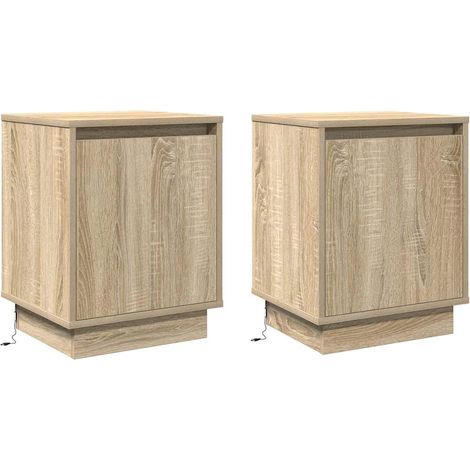 Maison Exclusive - Armadio da Notte 2 pcs Rovere Sonoma 39 x 34,5 x 50 cm