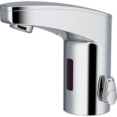 Mitigeur de lavabo Iqua maxx M10, mélangé chromé, sur pile sans vidage (1/2)