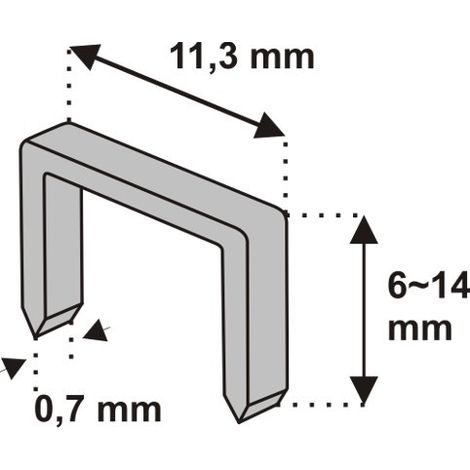 Cucitrice manuale Dedra 11z106 zincata 6 mm (1/2)