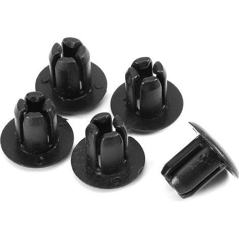 100 rivets en plastique de 6 mm pour carénage de moto, clips de finition pour Honda, Yamaha et Suzuki.