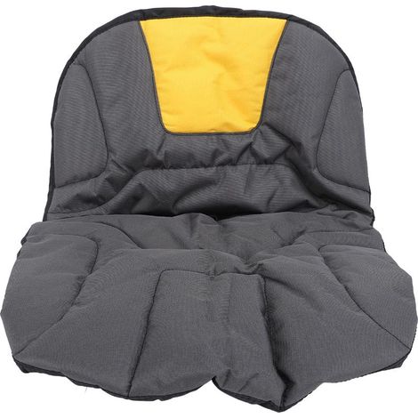 Housse de siège de tracteur en tissu Oxford 600D, résistant aux intempéries, coussin de remplacement pour tondeuse autoportée, gris jaune (1/5)