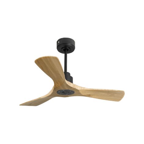 Tenerife Ring - Super destratificateur et ventilateur DC 106 cm noir pales bois clair idéal 10 à 20 m² (1/5)